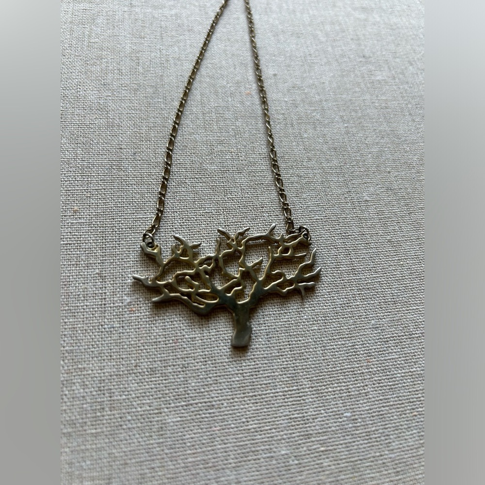 Gold-Tone Barren Tree Necklace - Picture 4 of 5